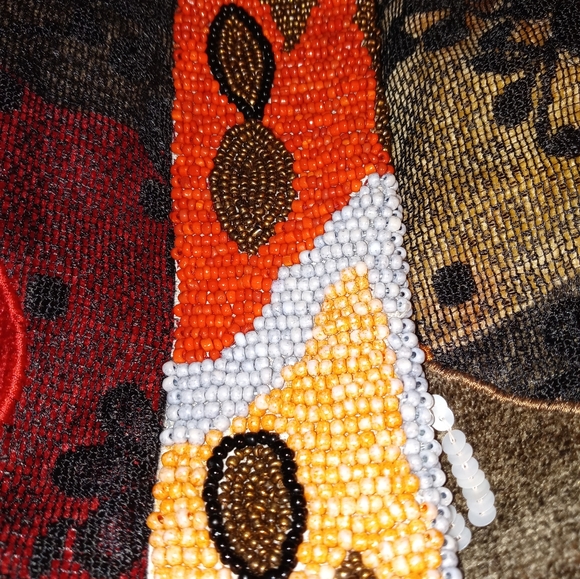 Entice Jacket XL Beaded Velvet Burnout Chenille Patchwork Nordstrom Artsy Blazer - Picture 7 of 8